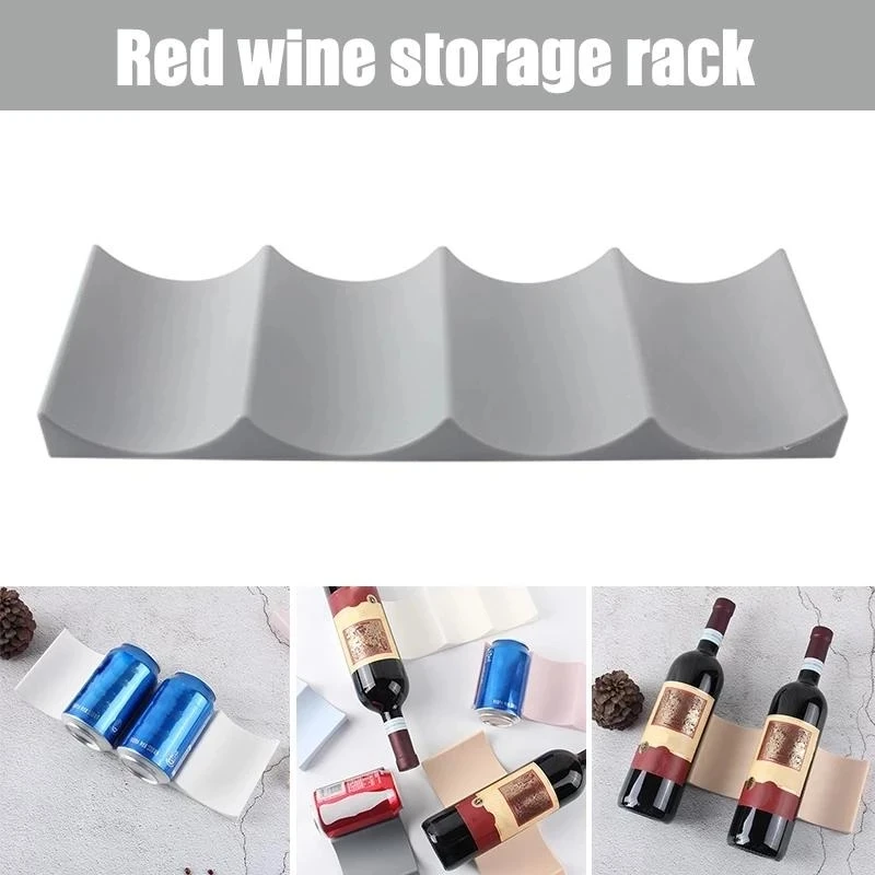 Kitchen Appliances Cabinet - 1Pc Stackable Wine Bottle Holder Countertop
