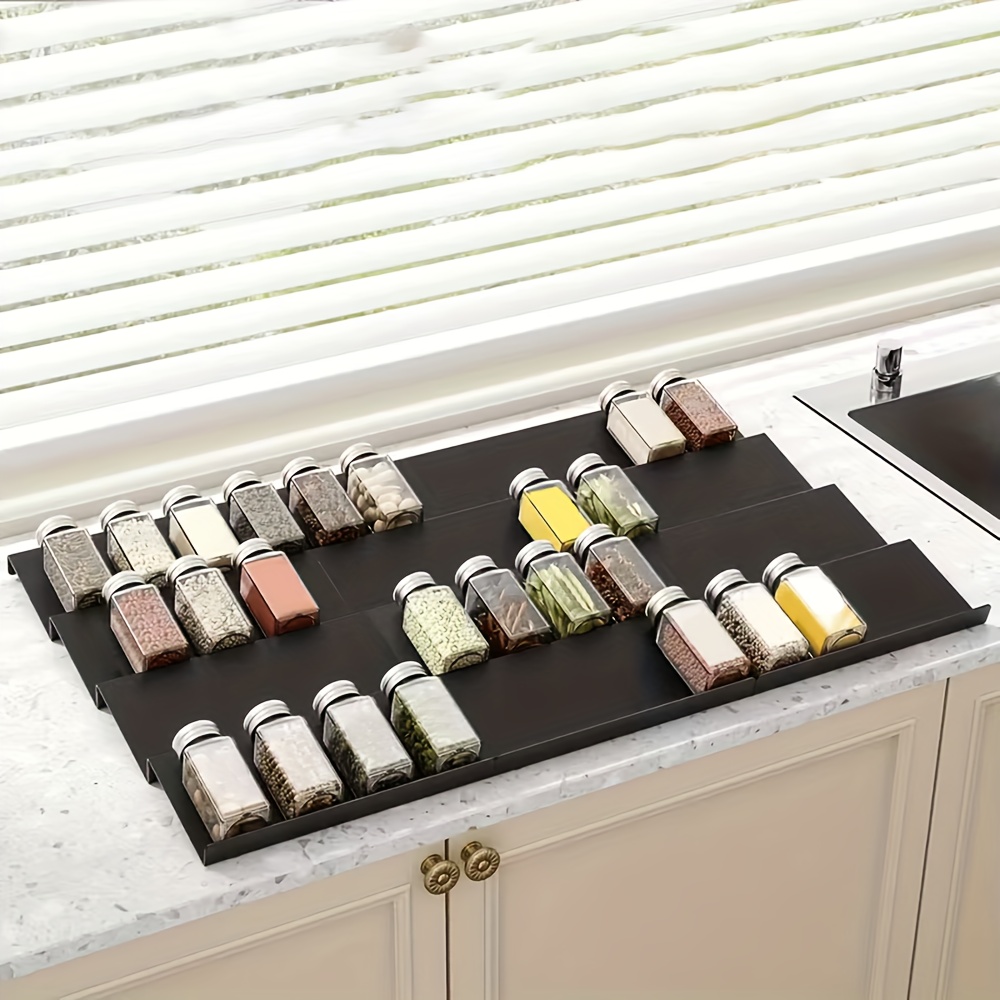 Kitchen Appliances Cabinet - 6pcs Expandable Spice Drawer Organizer ,Durable