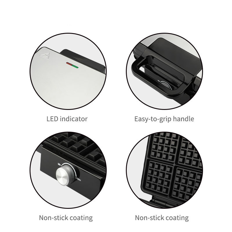 Reemix 4-Slice Belgian Mini Wa - Waffle Iron Belgian 评论和价格