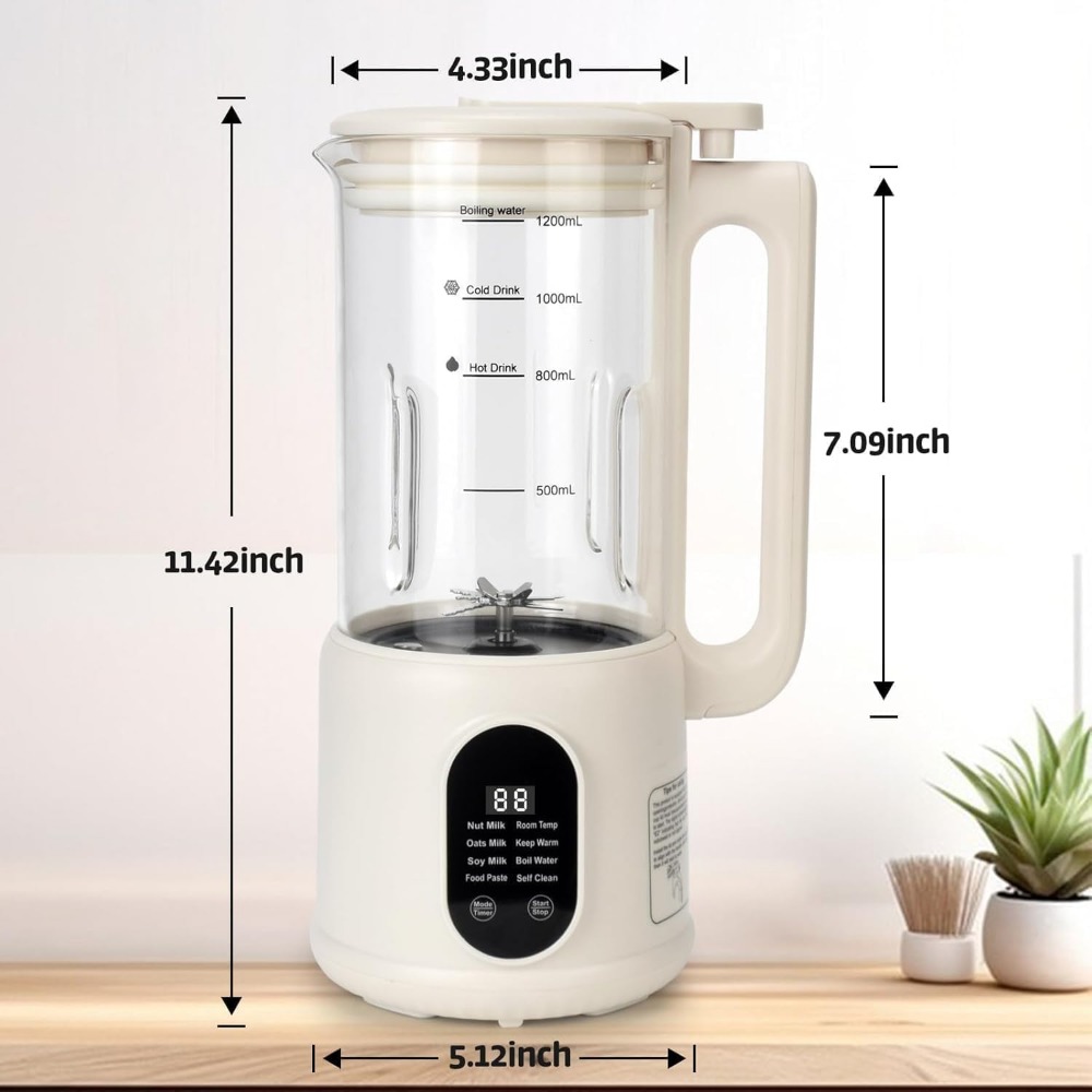 40 Oz Automatic Plant Milk Mak - Soy Milk Maker 评论和价格