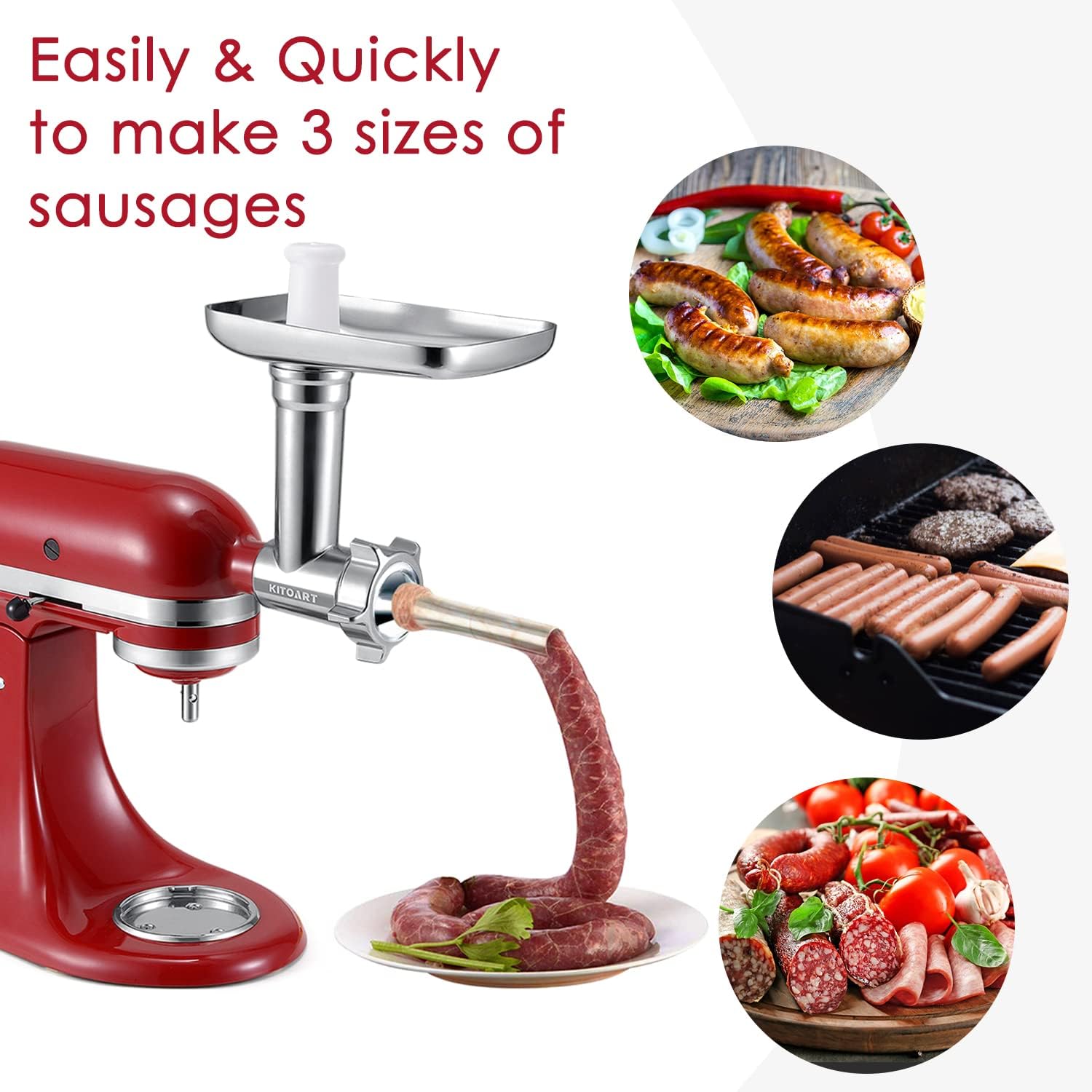 Stainless Steel Meat Grinder A - Meat Grinder Attachment 评论和价格