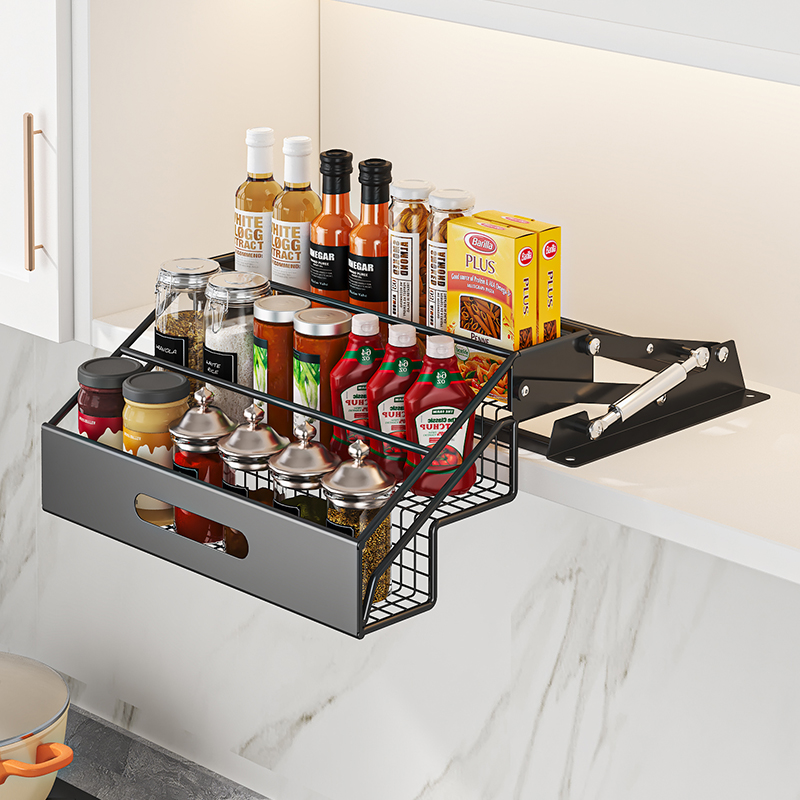 1Pc 3 Tier Pull Down Organizer - Kitchen Appliances Cabinet 评论和价格