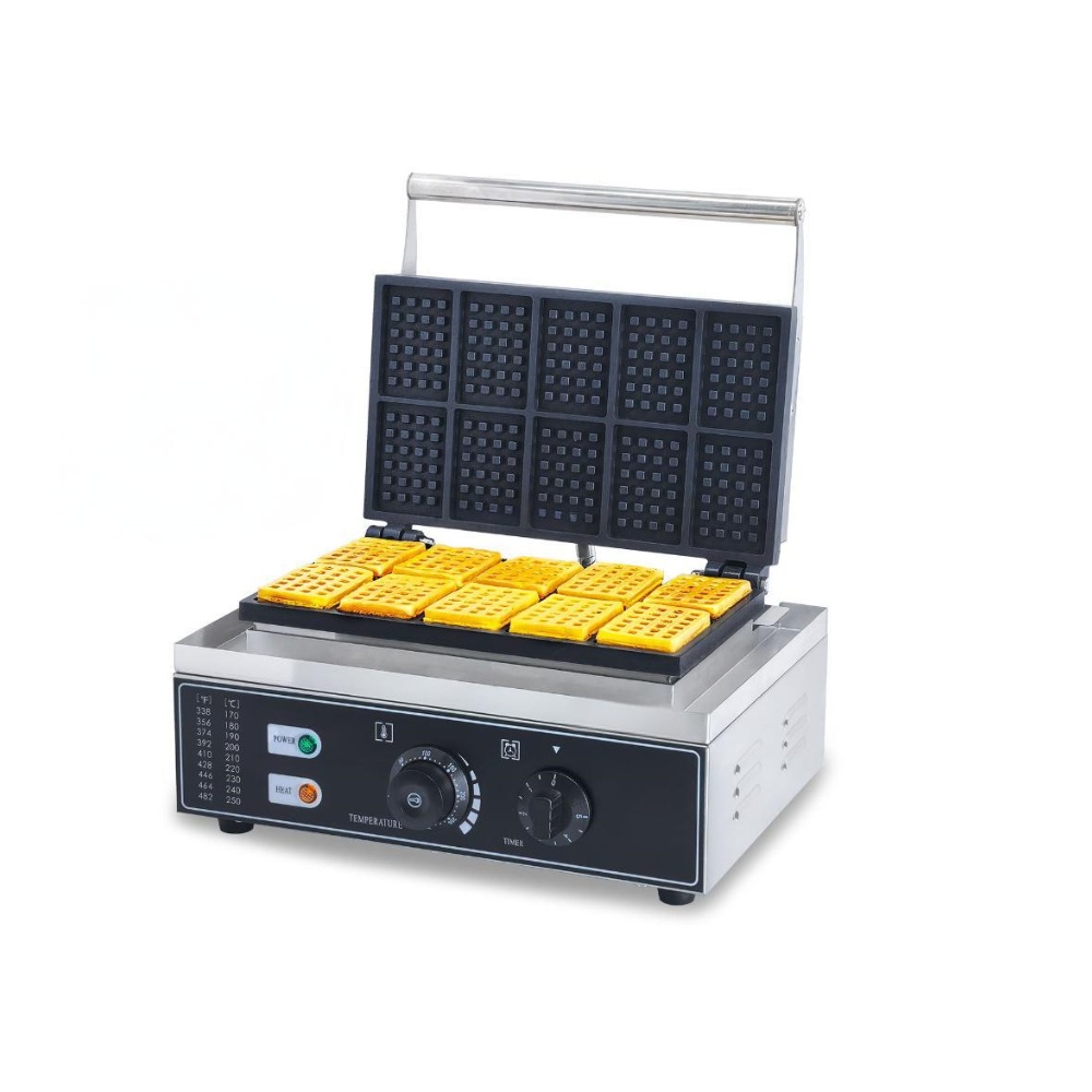 220V Commercial Stainless Stee - Waffle Iron Belgian 评论和价格