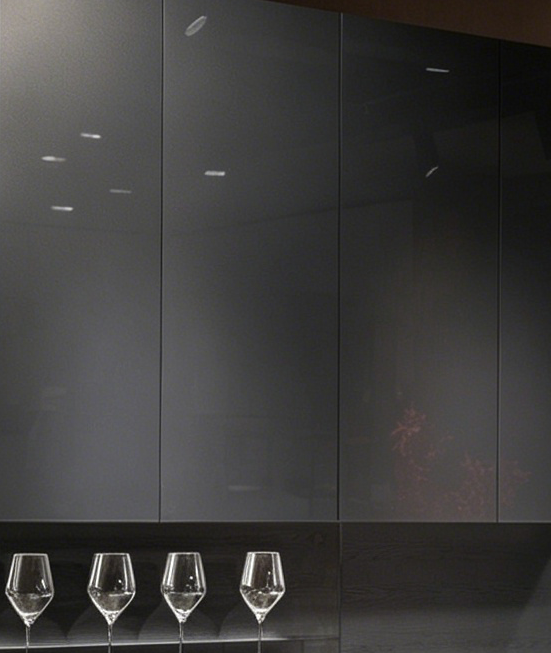 #Two Tone High Gloss Acrylic K - Kitchen Appliances Cabinet 评论和价格