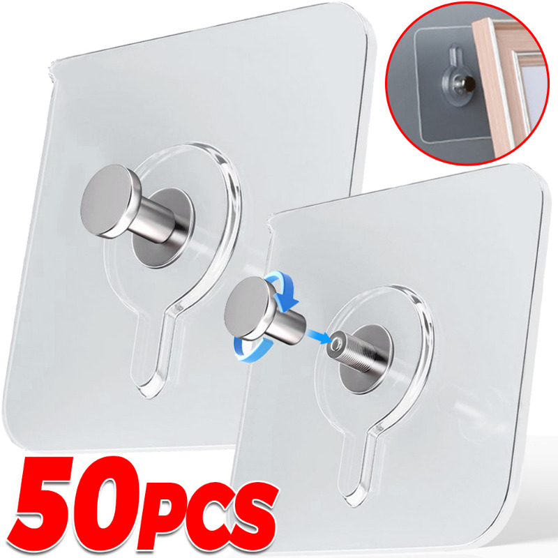 Adhesive Nails Wall Hooks Stro - Kitchen Appliances Cabinet 评论和价格