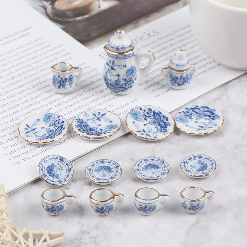 15Pcs 1:12 Miniature Porcelain - Kitchen Appliances For Kids 评论和价格