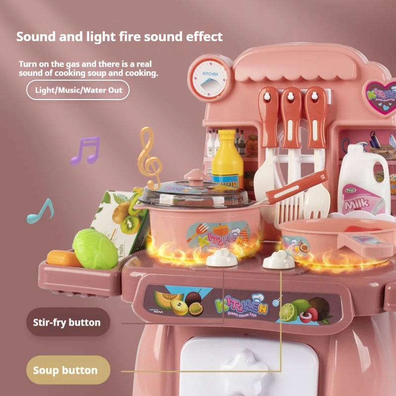 Simulated Kitchen Play Set wit - Kitchen Appliances For Kids 评论和价格