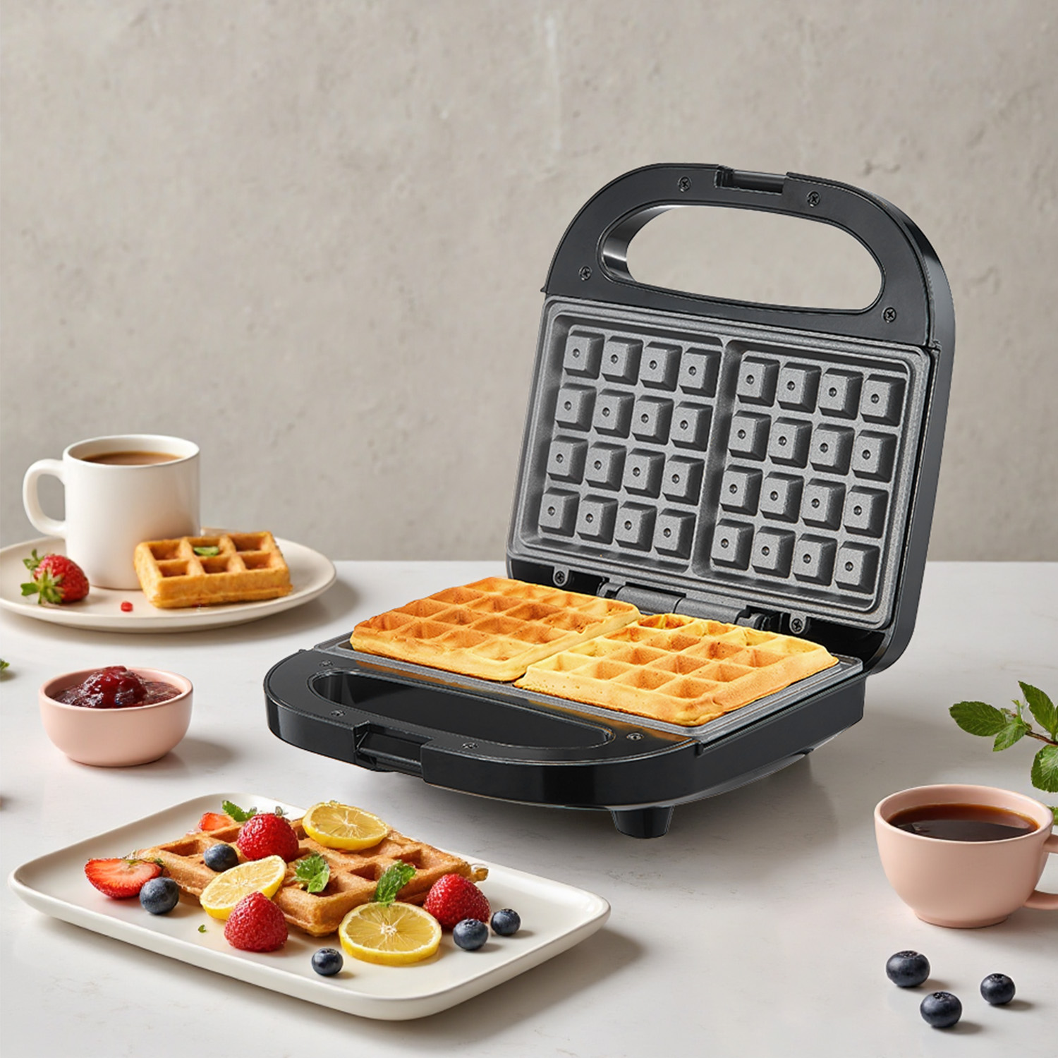 2-Slice Belgian Waffle Maker,  - Waffle Iron Belgian 评论和价格