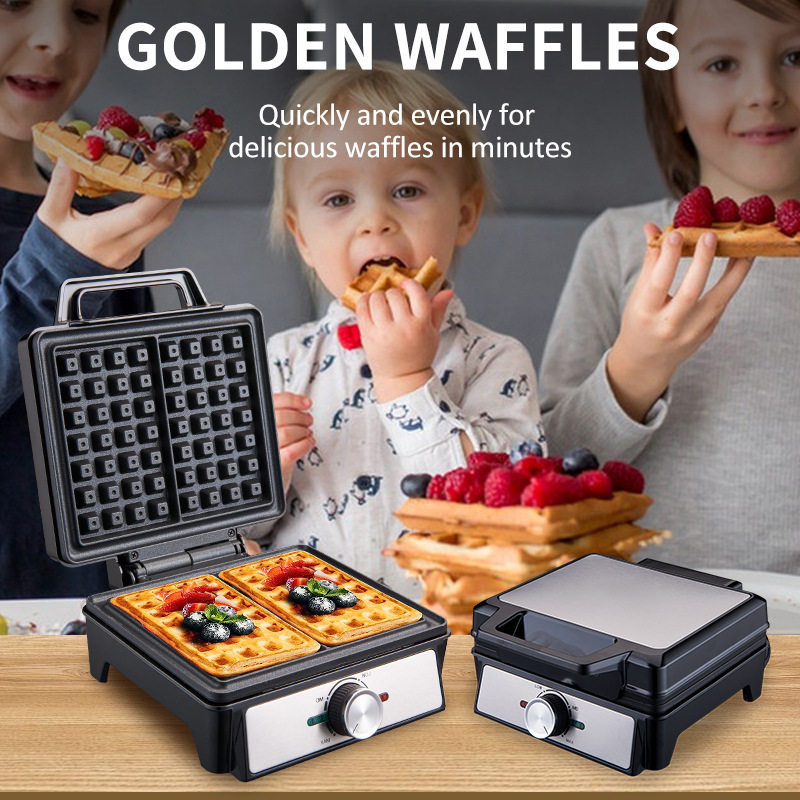Waffles Maker 2 Slices Adjusta - Waffle Iron Belgian 评论和价格