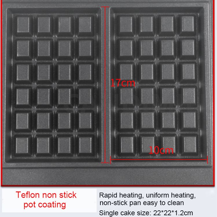Non-Stick Waffle Maker Square  - Waffle Iron Belgian 评论和价格