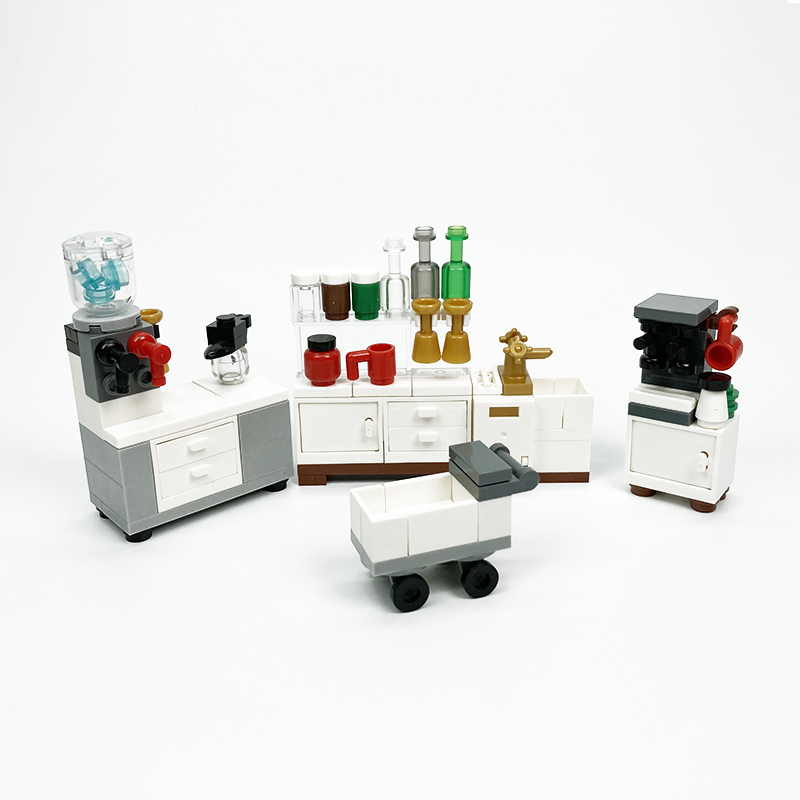 MOC block creative toys kitche - Kitchen Appliances Cabinet 评论和价格