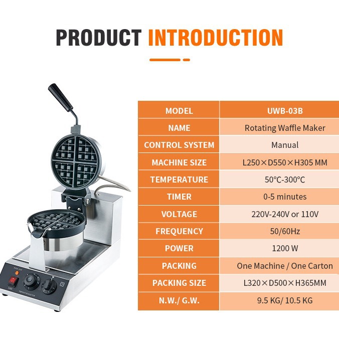 Digital Control Rotatable Belg - Waffle Iron Belgian 评论和价格