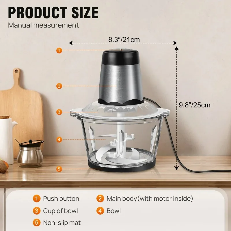 2L Electric Meat Grinder Food  - Meat Grinder Attachment 评论和价格