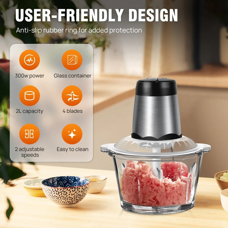 2L Electric Meat Grinder Food  - Meat Grinder Attachment 评论和价格