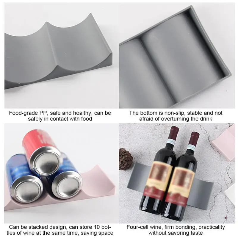 1Pc Stackable Wine Bottle Hold - Kitchen Appliances Cabinet 评论和价格