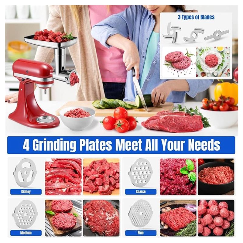 AC93-For Kitchenaid Stand Mixe - Meat Grinder Attachment 评论和价格