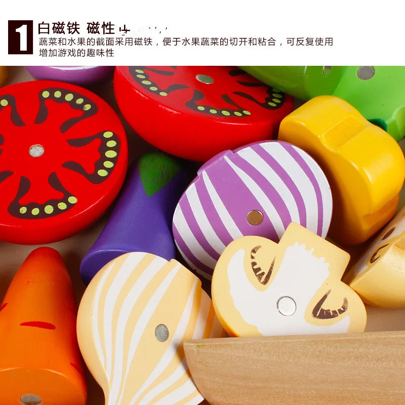 DIY Cute Wooden Cutting Fruit  - Kitchen Appliances For Kids 评论和价格