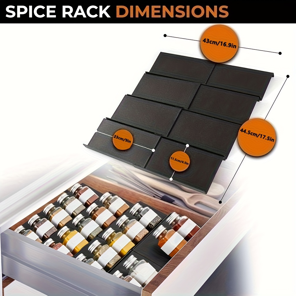 6pcs Expandable Spice Drawer O - Kitchen Appliances Cabinet 评论和价格