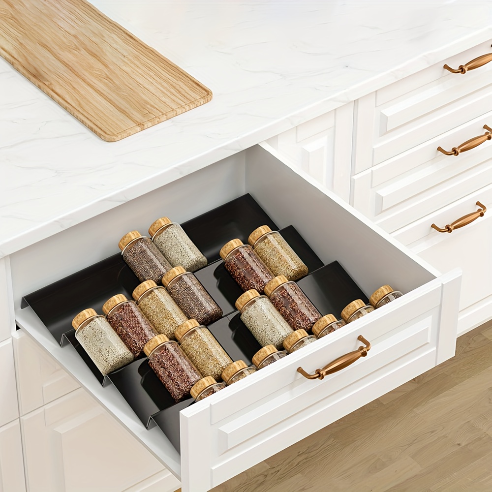 6pcs Expandable Spice Drawer O - Kitchen Appliances Cabinet 评论和价格